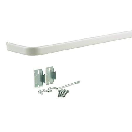Kenney Mfg Kenney Enamel White Curtain Rod 48 in. L X 86 in. L KN522